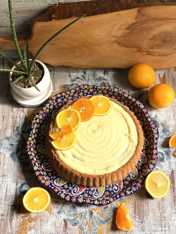 Orange Custard Cake Serves 68