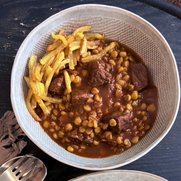 Gheimeh Stew with Crispy Fries