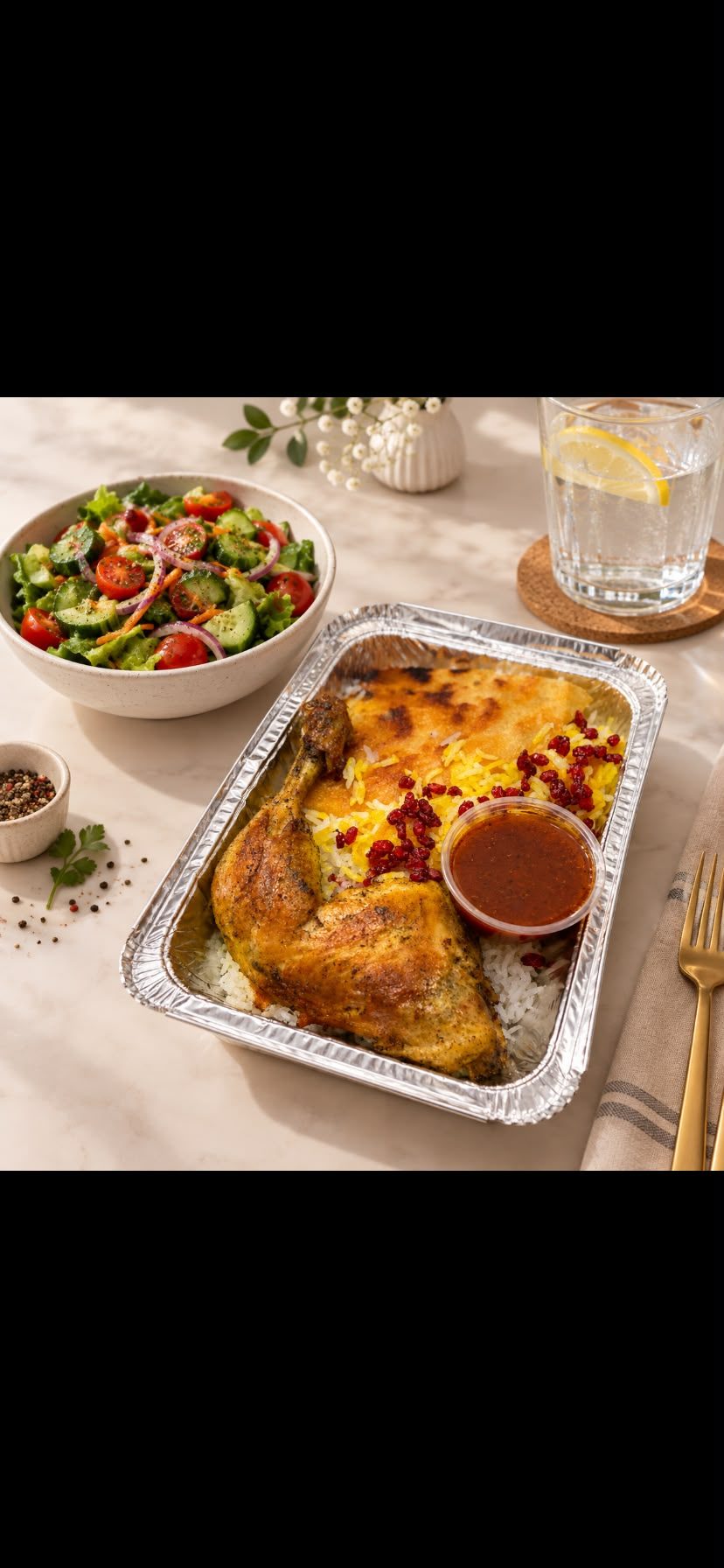 زرشک پلو با مرغ /Persian Barberry Rice with Chicken