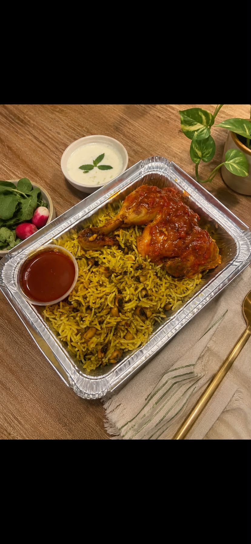 پلو شوشتری با مرغ سرخ شده/ Shushtari Rice with Fried Chicken
