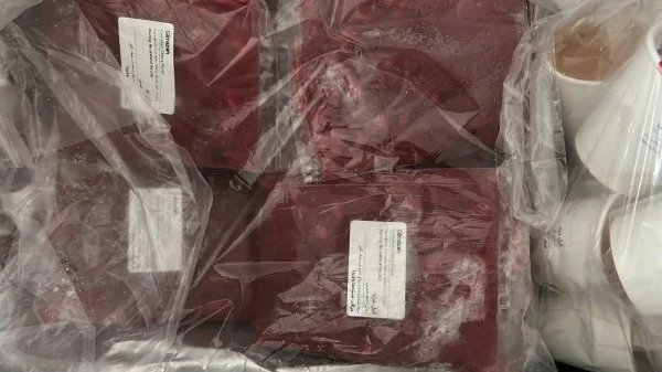 Sour fruit puree khamas each plastic package