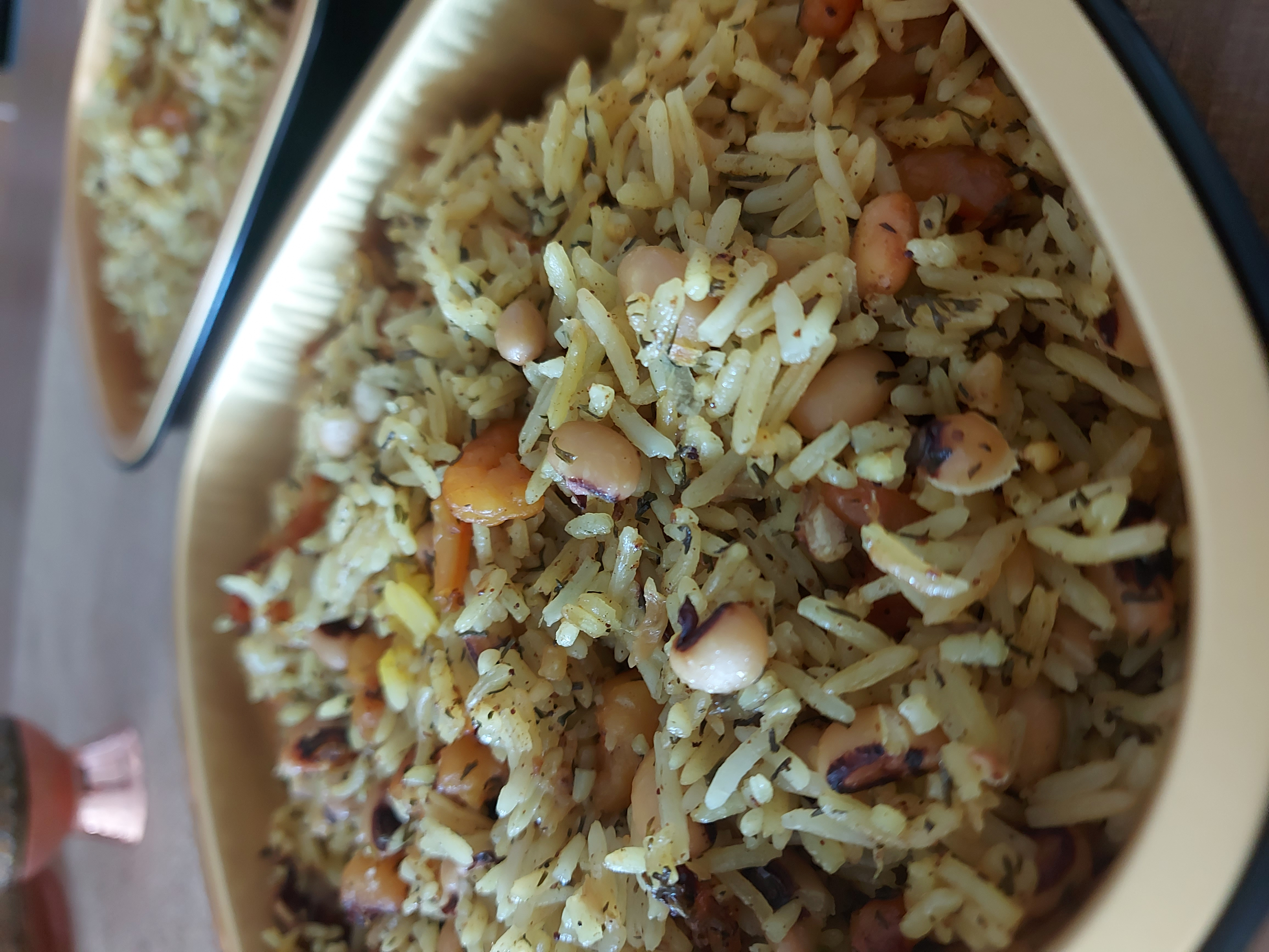 لوبیاپلوی شوشتری بامیگو تک نفرهShushtar Bean Rice with Shrimp