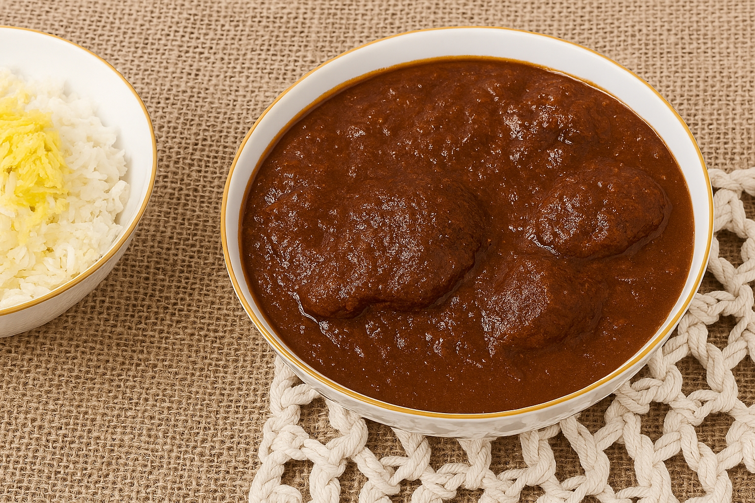 فسنجان با پلو  تک نفره with Rice