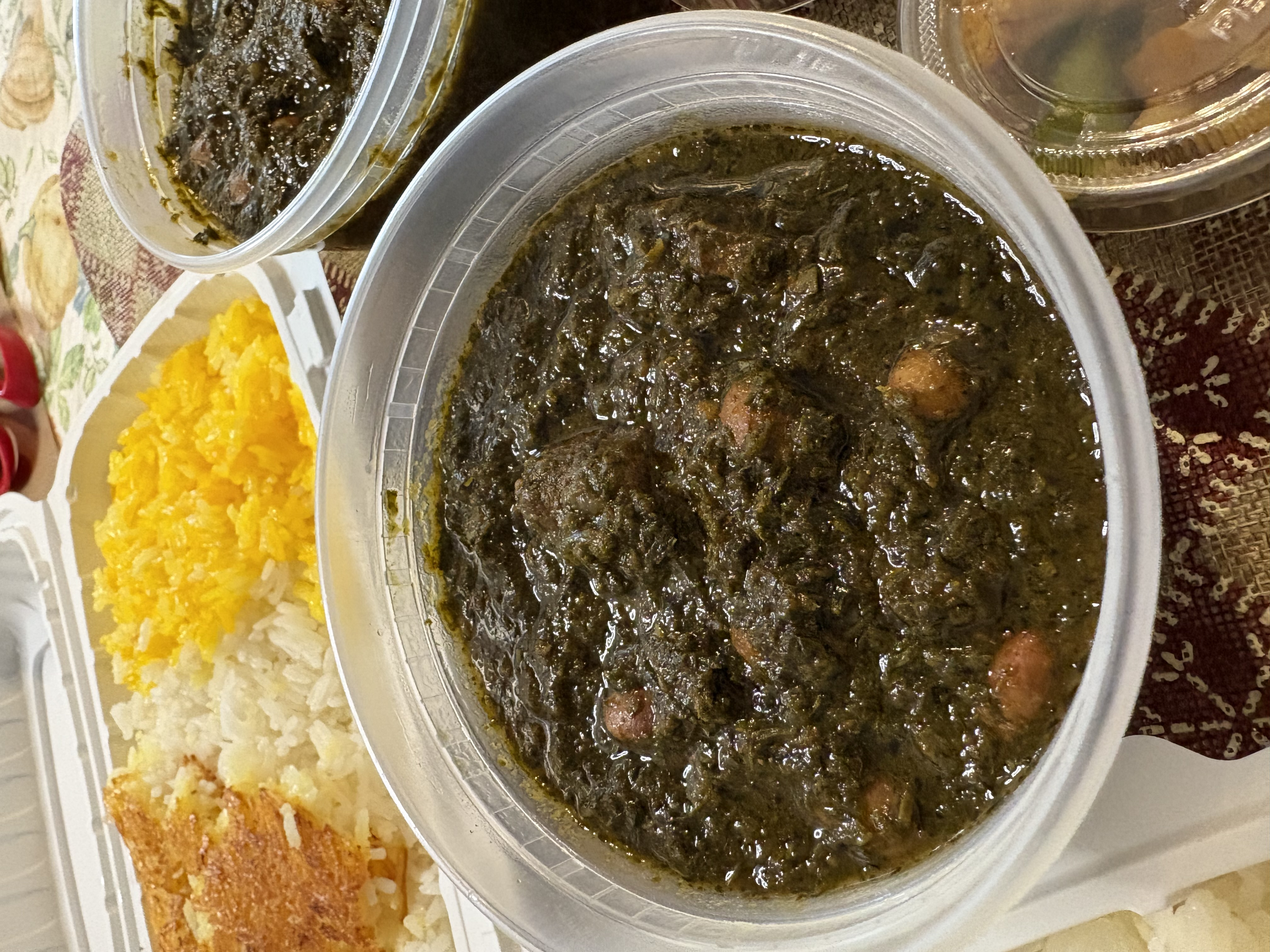 تک نفره قورمه سبزی با پلو Ghormeh Sabzi with Rice
