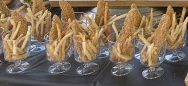 chicken strips and fried for kids