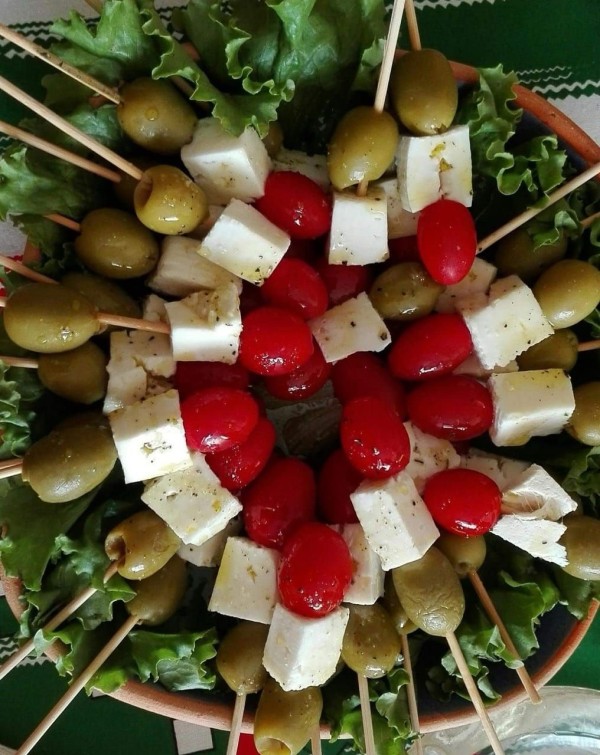 Greek salad skewer 20 pcs