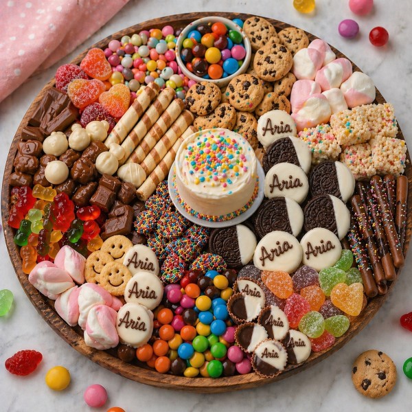 Personalized kids dessert board